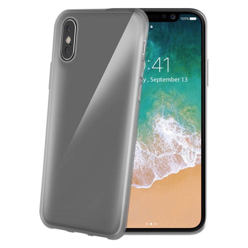 Celly Gelskin iPhone X/Xs Soft TPU Cover, Sort - HjemTek