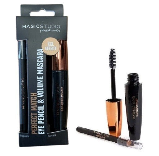 Magicstudio – Eye Pencil & Volume Mascara, Sort -  fra HjemTek - nu kun 79 kr. Hos HjemTek 